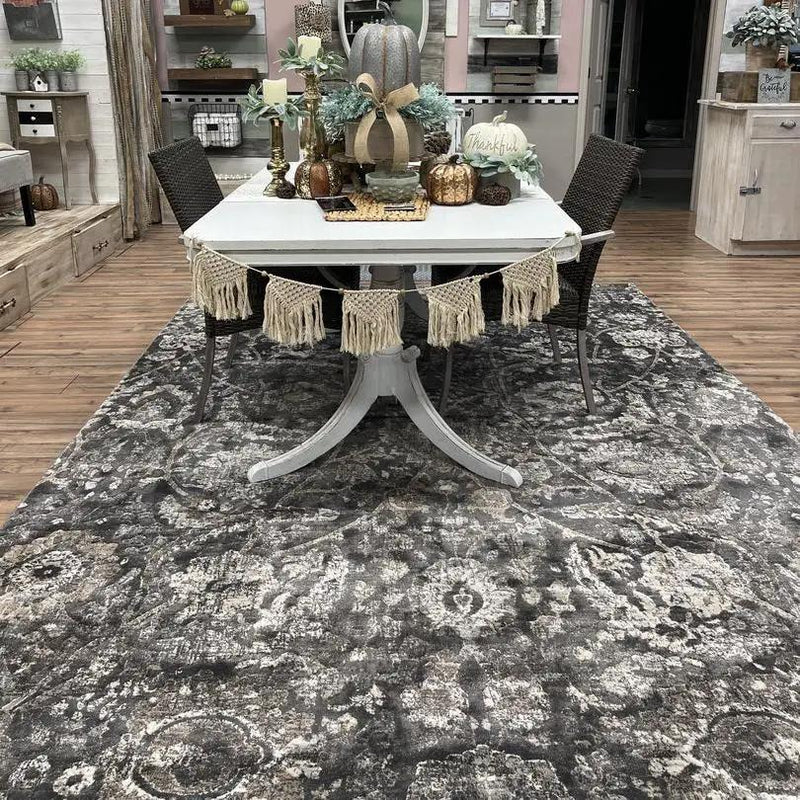 Georgiana Charcoal Area Rug by Boutique Rugs