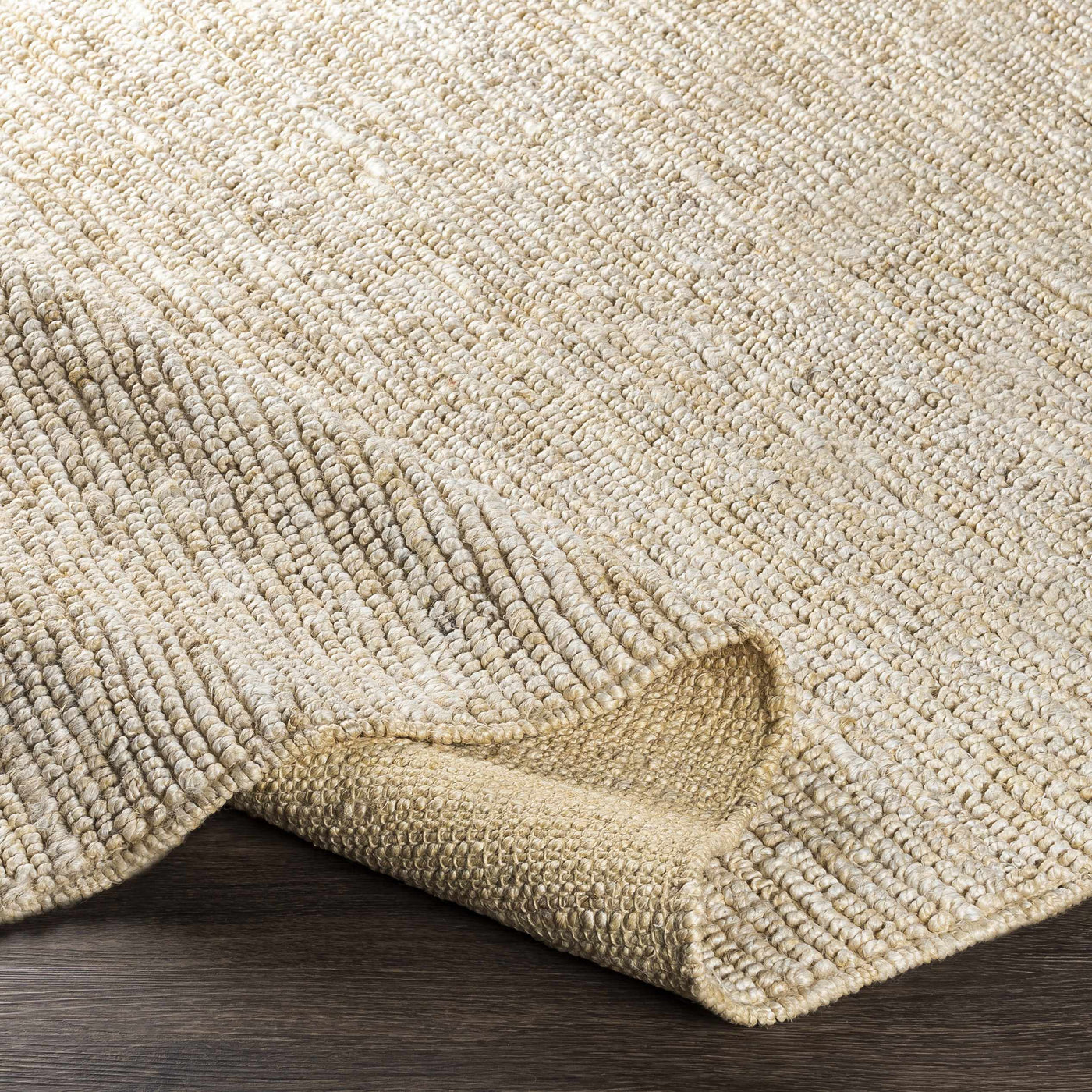 Glover Bleached Braided Jute Carpet by Boutique Rugs