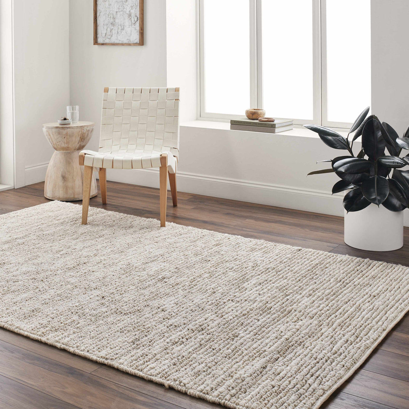 Glover Bleached Braided Jute Carpet by Boutique Rugs