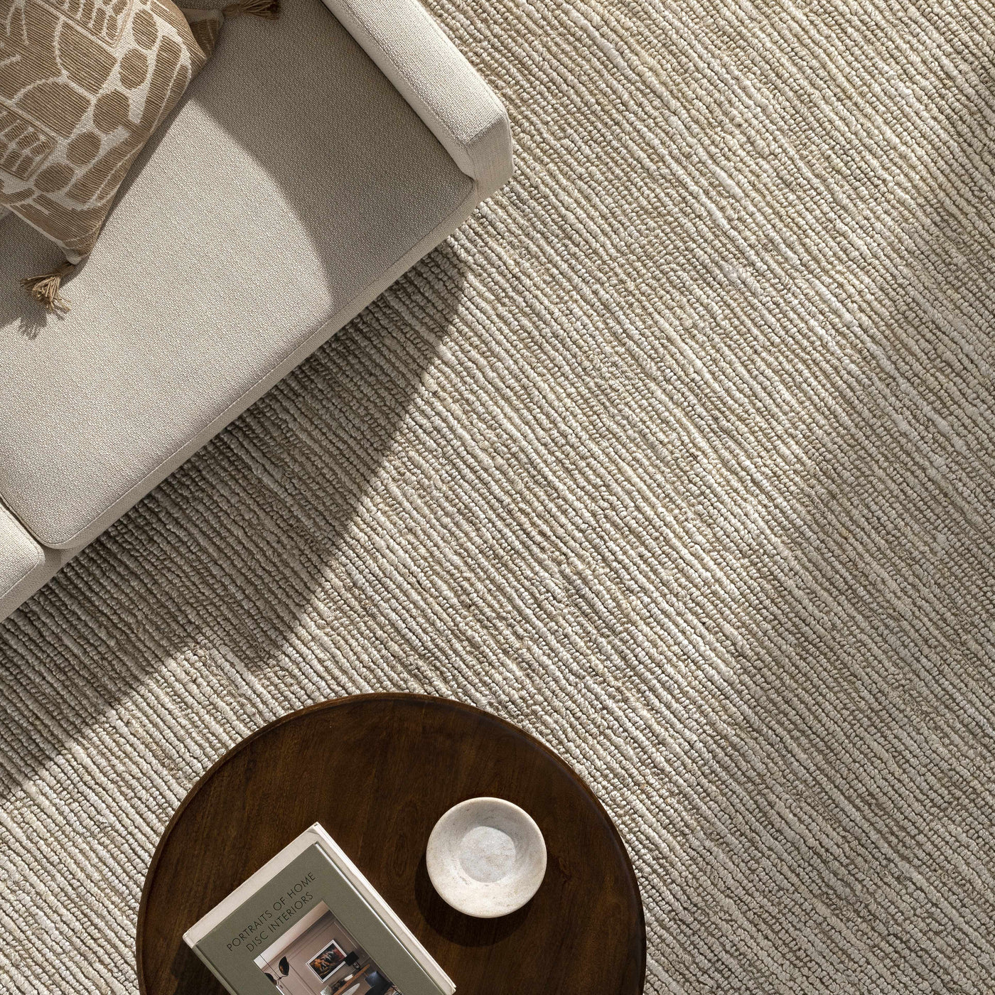 Glover Bleached Braided Jute Carpet by Boutique Rugs