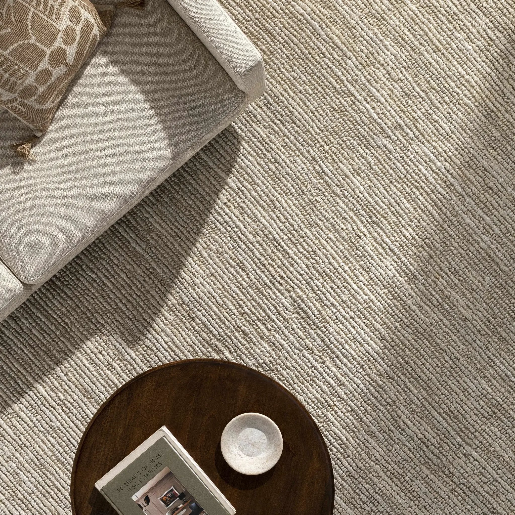 Glover Bleached Braided Jute Carpet by Boutique Rugs