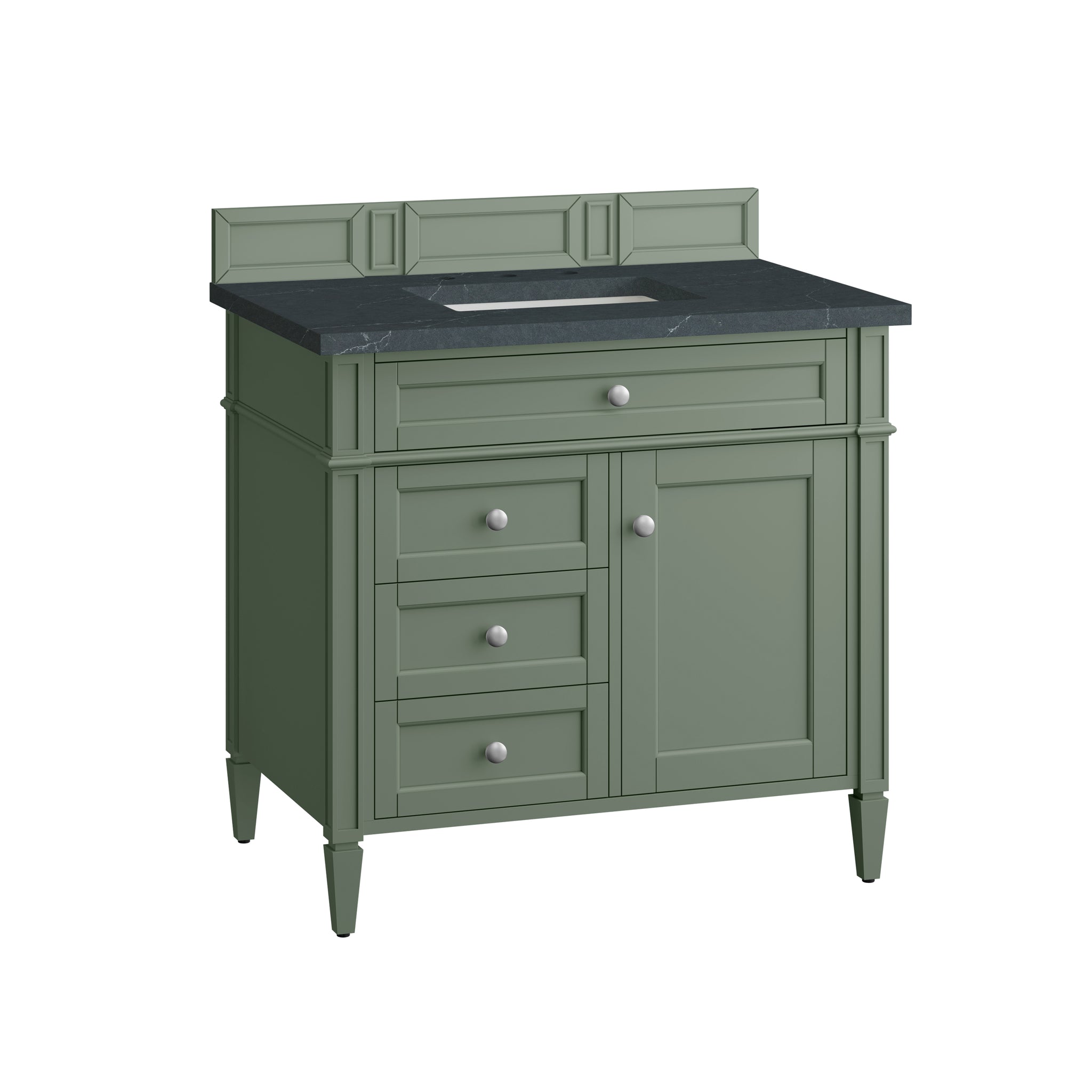 James Martin Brittany 36" Single Bathroom Vanity, Smokey Celadon by James Martin