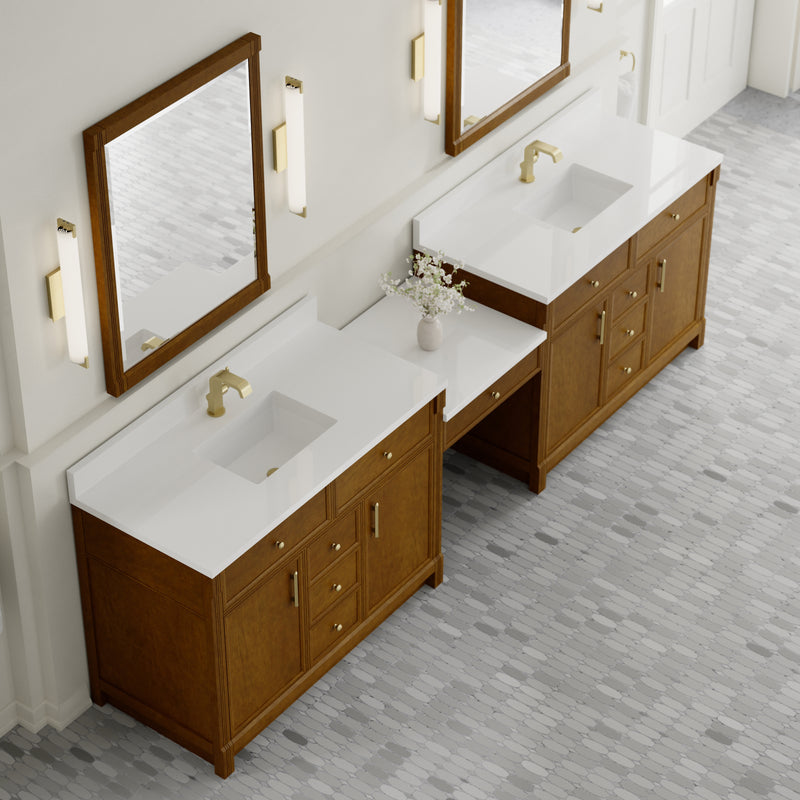 James Martin Bellshire 120" Single Bathroom Vanity, Honey Oak, view 6