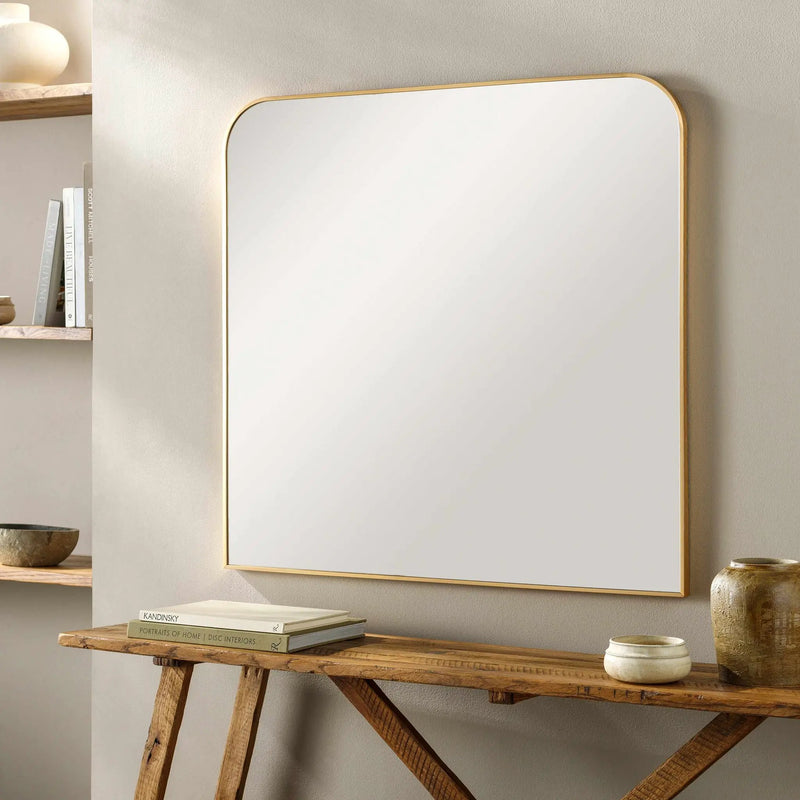 Grimisuat Gold Mirror by Boutique Rugs