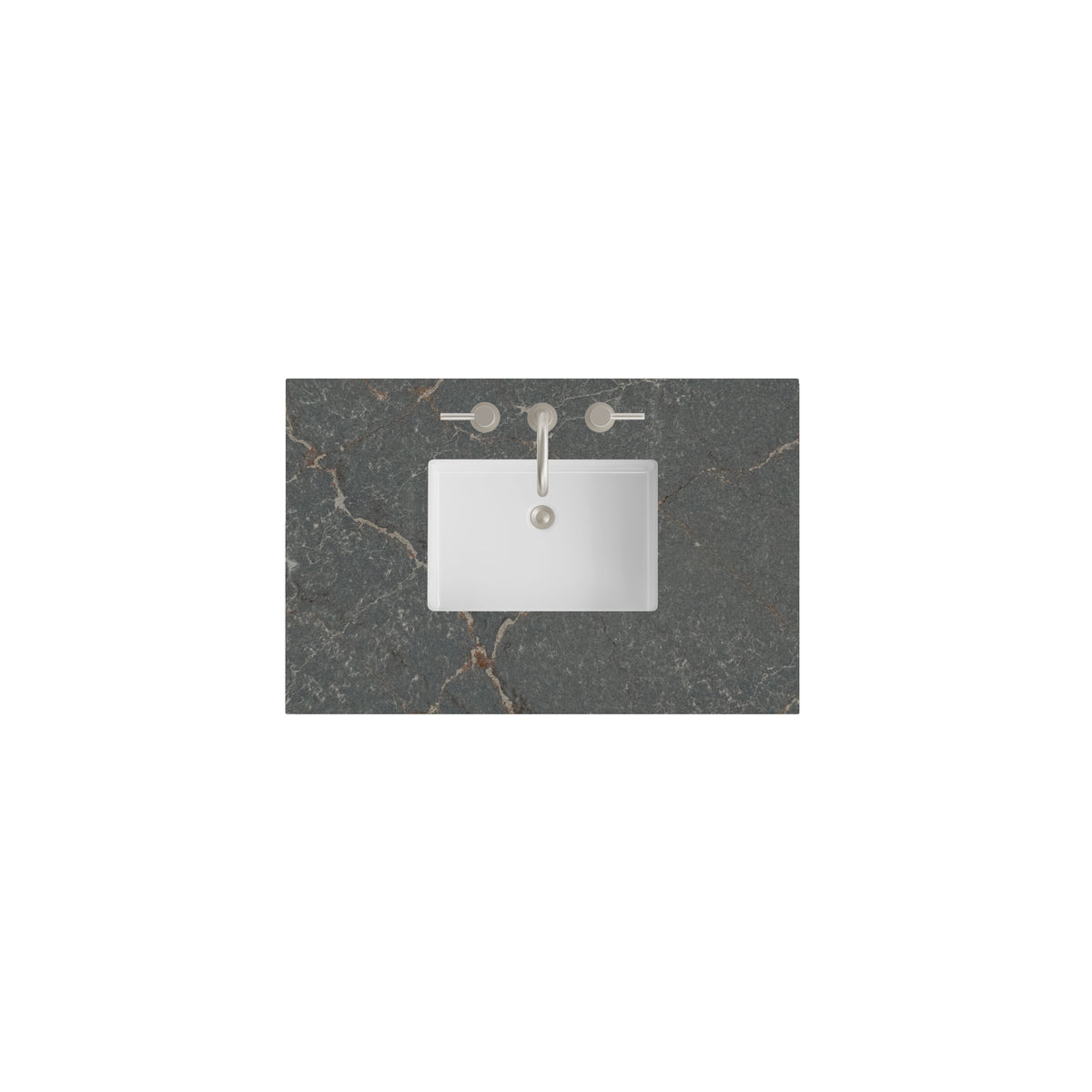 James Martin 36" Single Vanity Top with Parisien Bleu countertop
