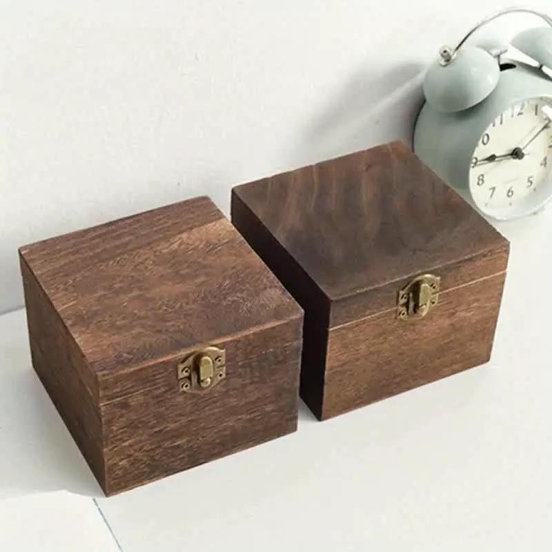 Gift Box - Vintage Wood Flip Lid by House Of Avana