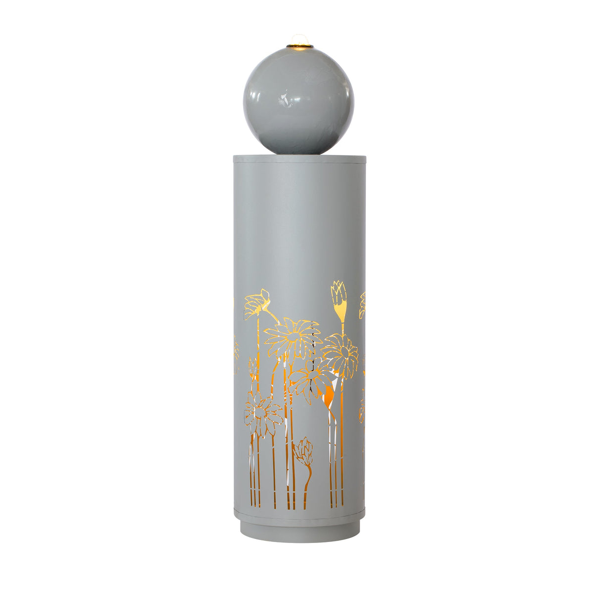Metal Sphere Water Fountain Outdoor with LED, photo 6 of 13