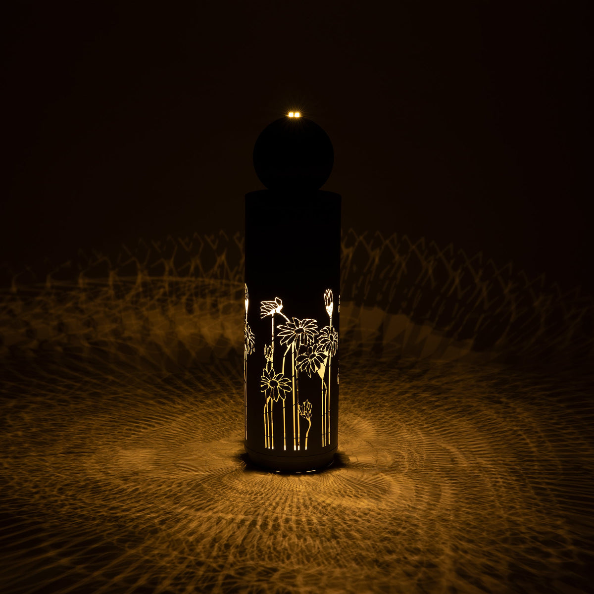 Metal Sphere Water Fountain Outdoor with LED, photo 4 of 13