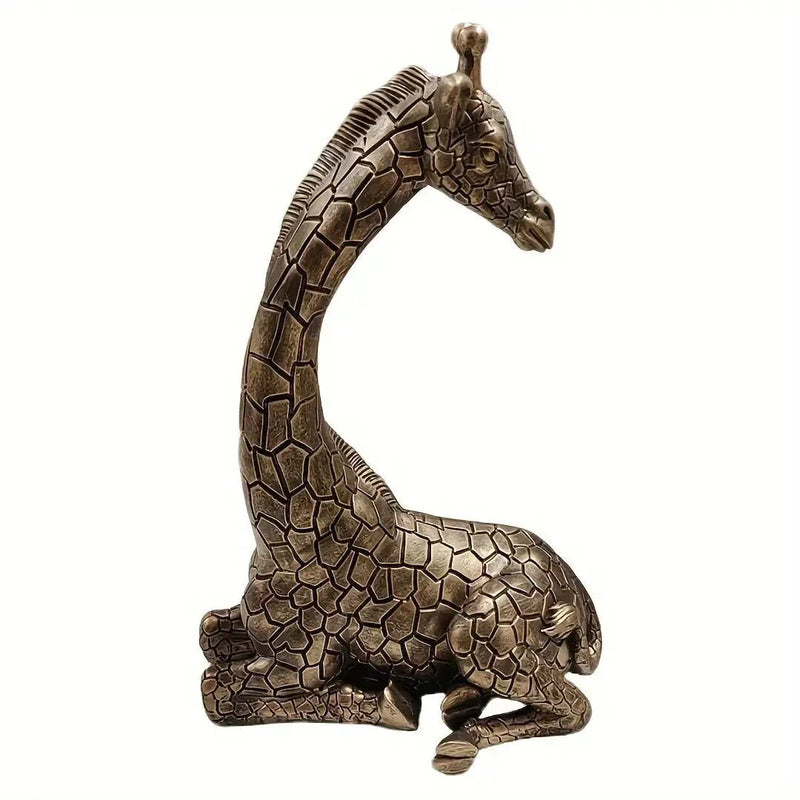 Giraffe Sculpture - Decorative Animal Figurine by House Of Avana