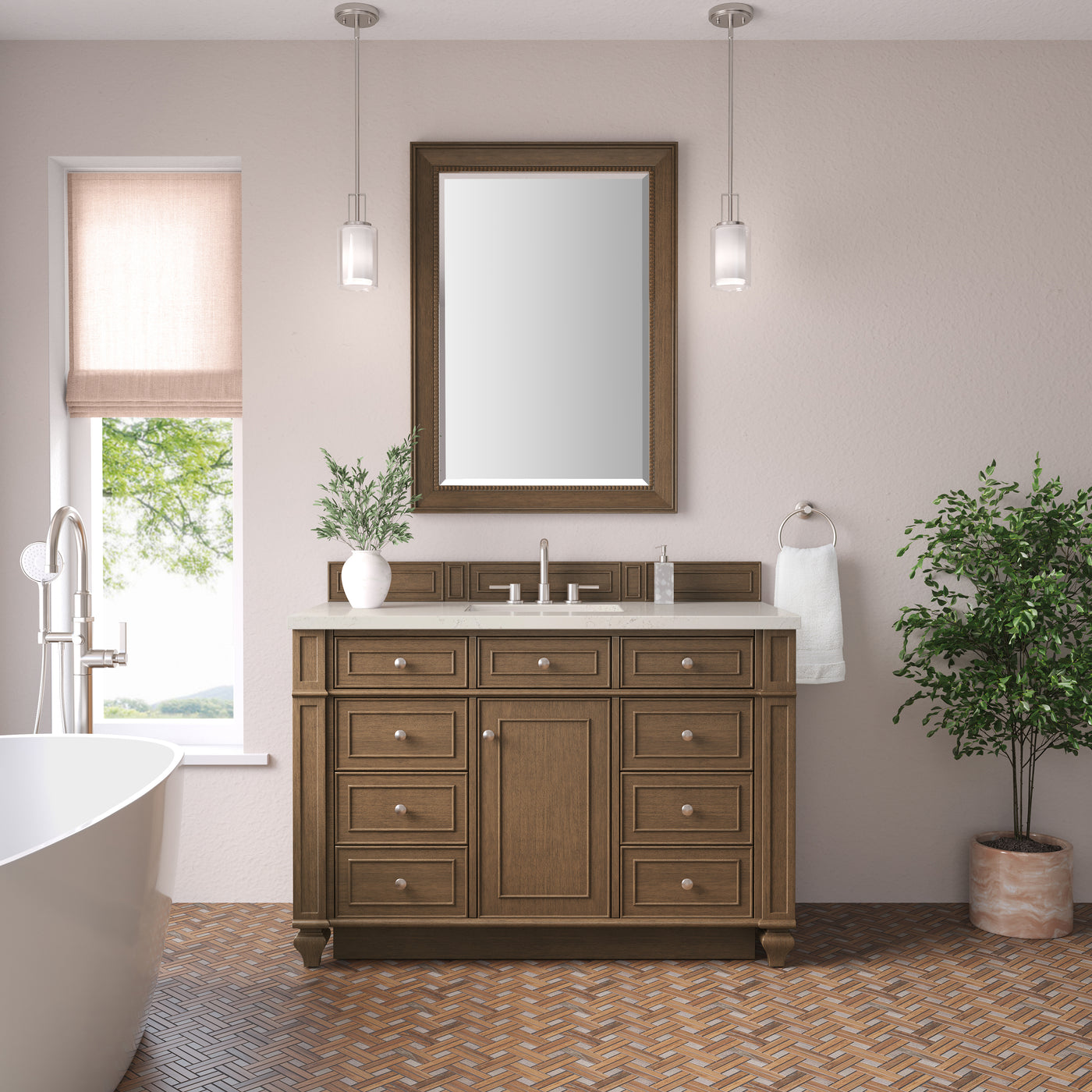 James Martin Bristol 48" Single Bathroom Vanity, Saddle Brown, view 31