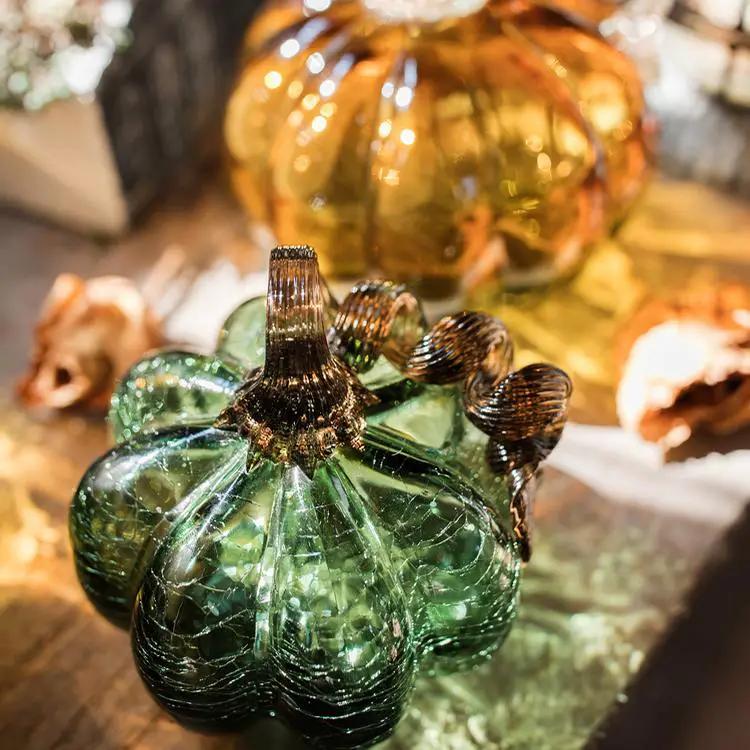 Glass Pumpkin Accents by RusticReach