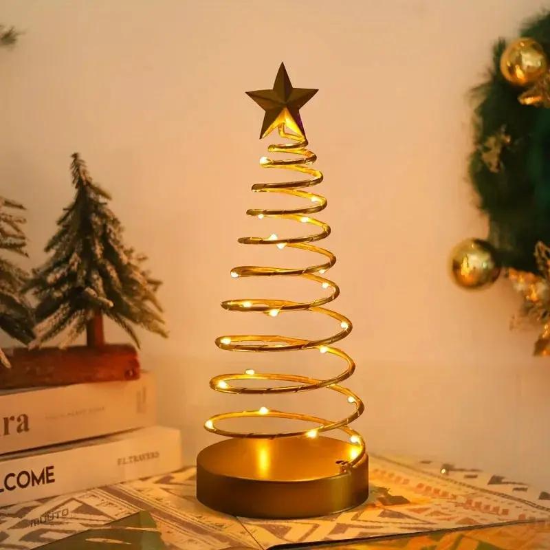 Glass Star Tree Topper with Warm White Twinkling Lights by House Of Avana