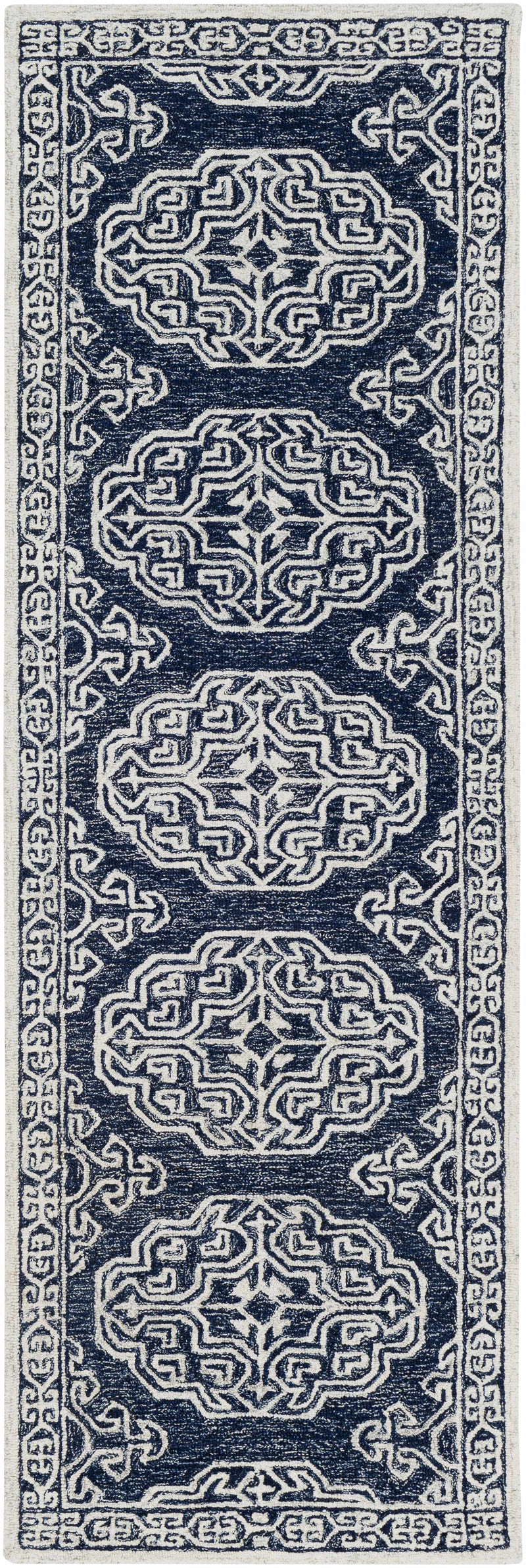 Glenoma Blue Regency Wool Rug by Boutique Rugs
