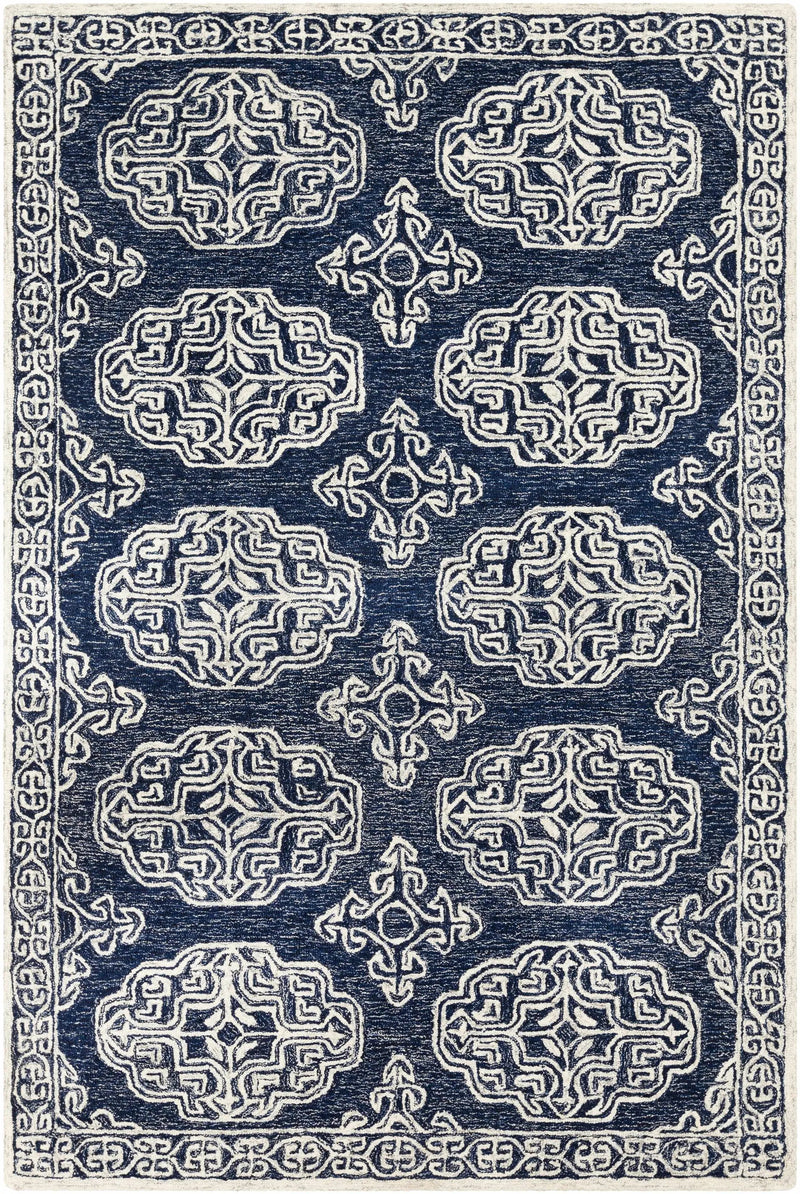 Glenoma Blue Regency Wool Rug by Boutique Rugs