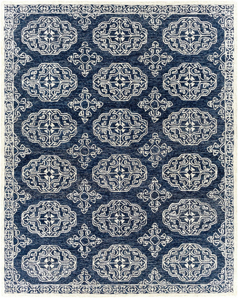Glenoma Blue Regency Wool Rug by Boutique Rugs