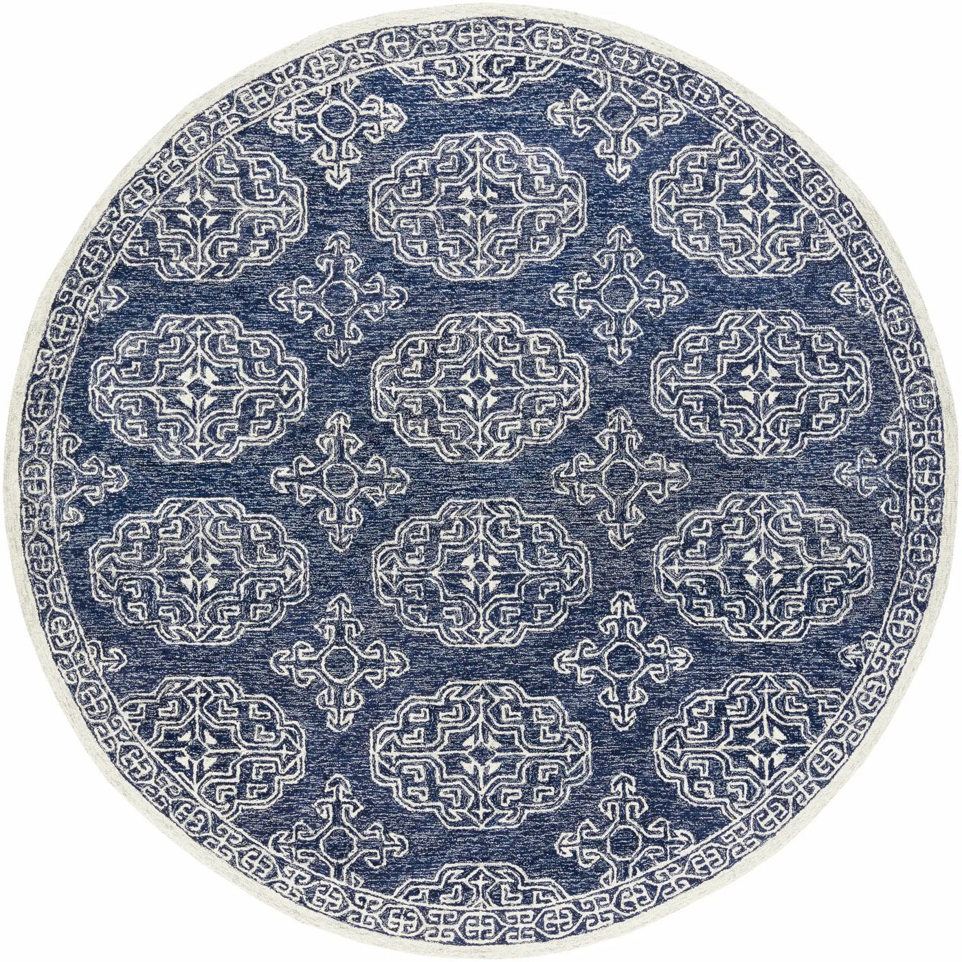 Glenoma Blue Regency Wool Rug by Boutique Rugs