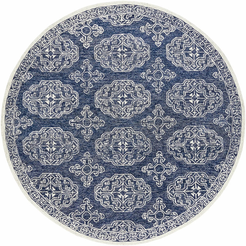 Glenoma Blue Regency Wool Rug by Boutique Rugs