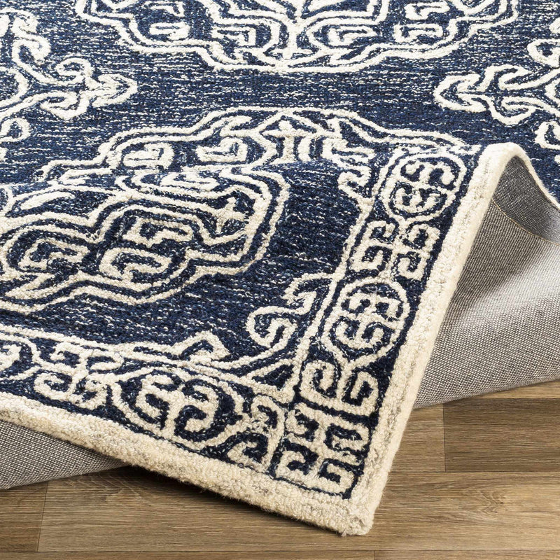 Glenoma Blue Regency Wool Rug by Boutique Rugs