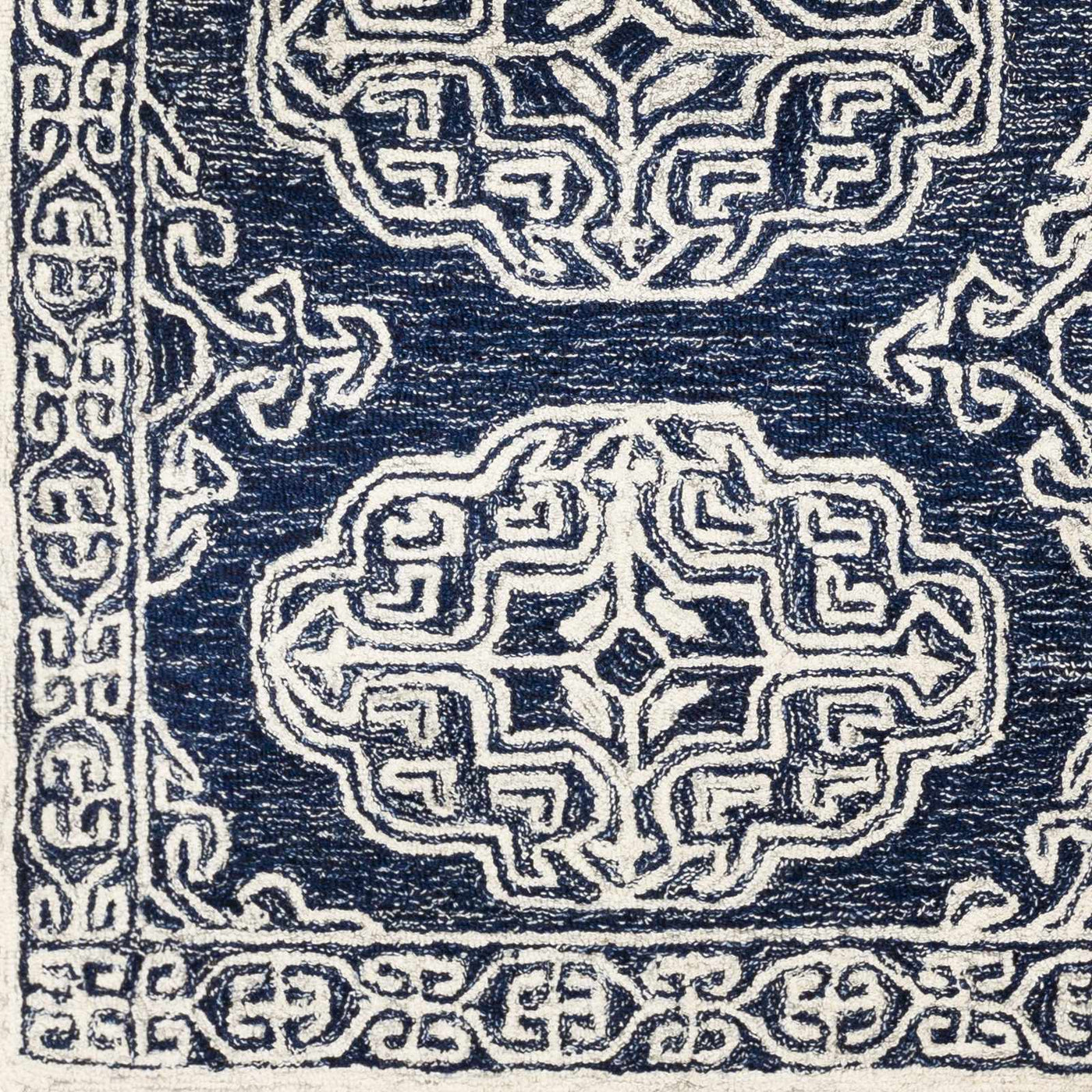 Glenoma Blue Regency Wool Rug by Boutique Rugs