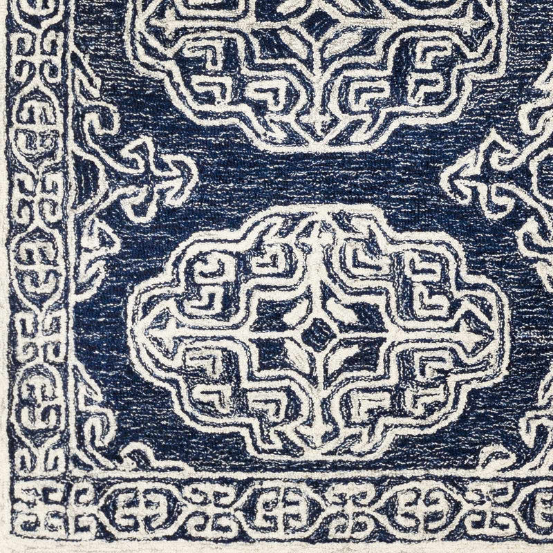 Glenoma Blue Regency Wool Rug by Boutique Rugs