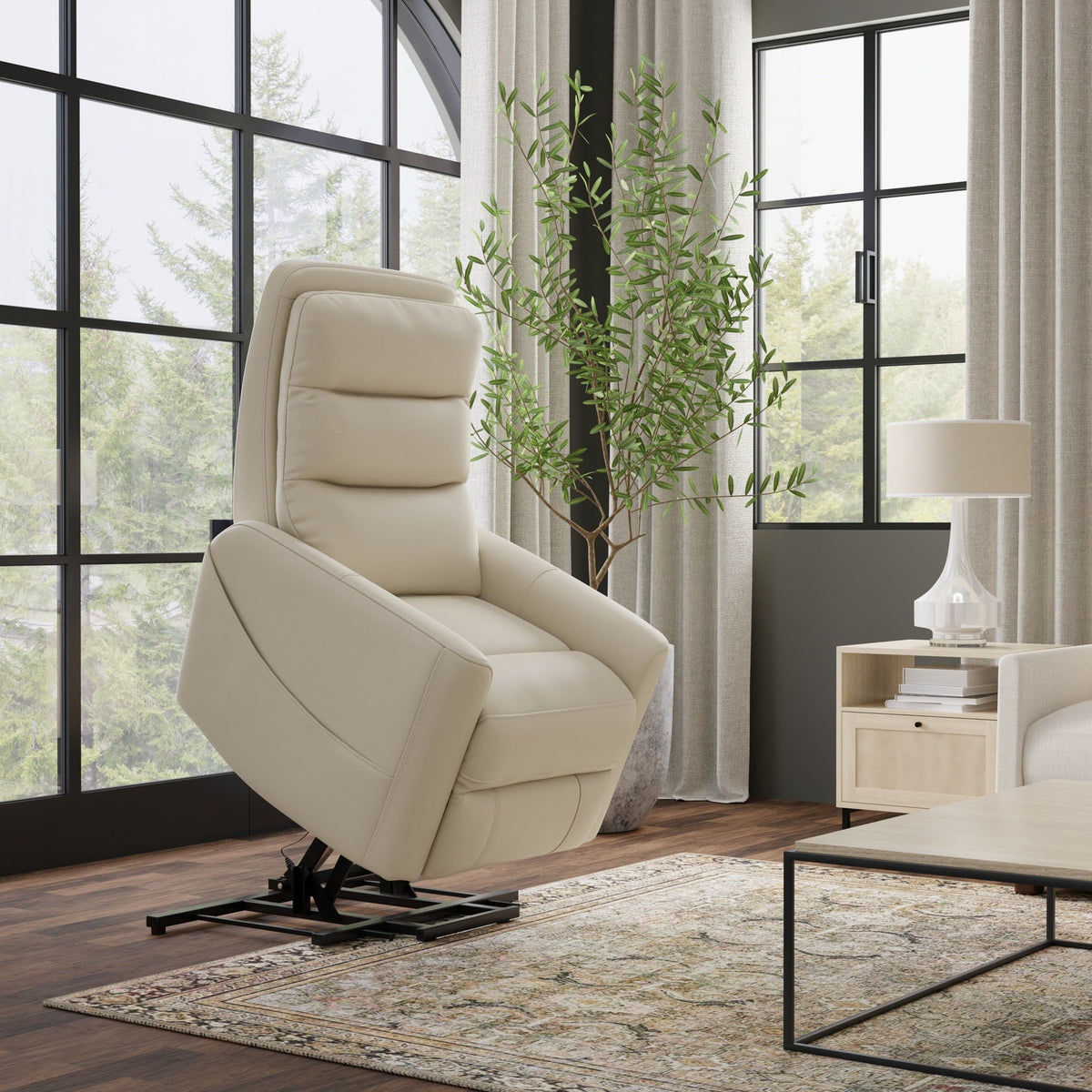 Power Lift Chair with Full Recline and USB Charging - Faux Leather, photo 9 of 12