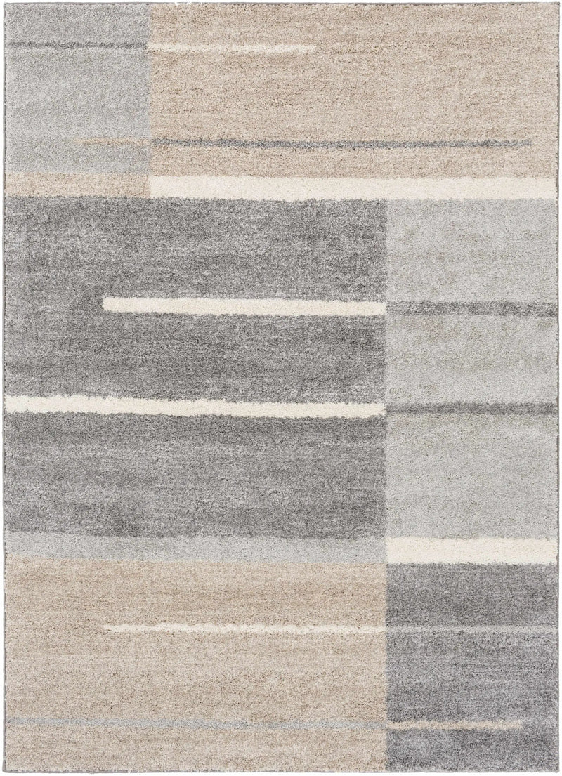 Glouster Taupe&Gray Lined Area Rug by Boutique Rugs