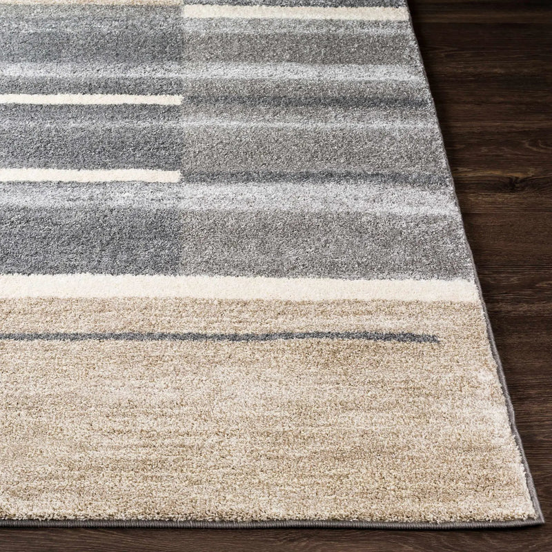 Glouster Taupe&Gray Lined Area Rug by Boutique Rugs