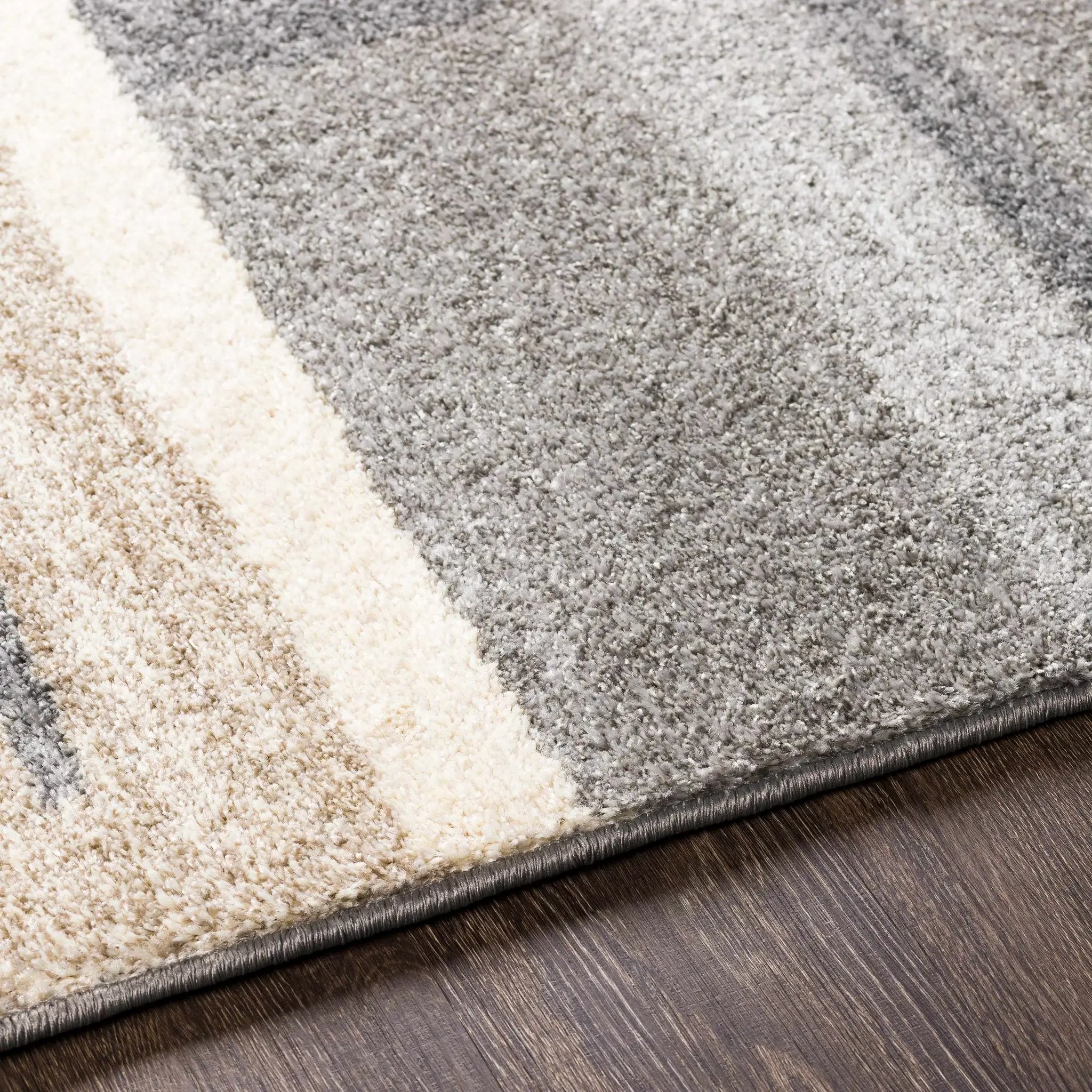 Glouster Taupe&Gray Lined Area Rug by Boutique Rugs