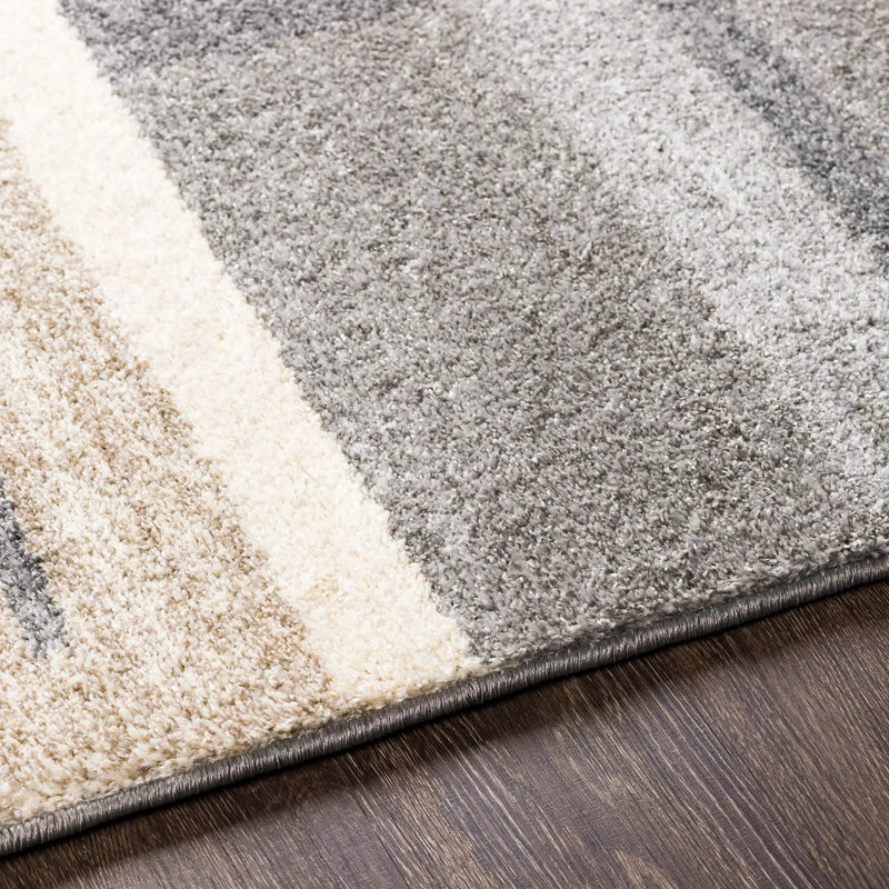 Glouster Taupe&Gray Lined Area Rug by Boutique Rugs