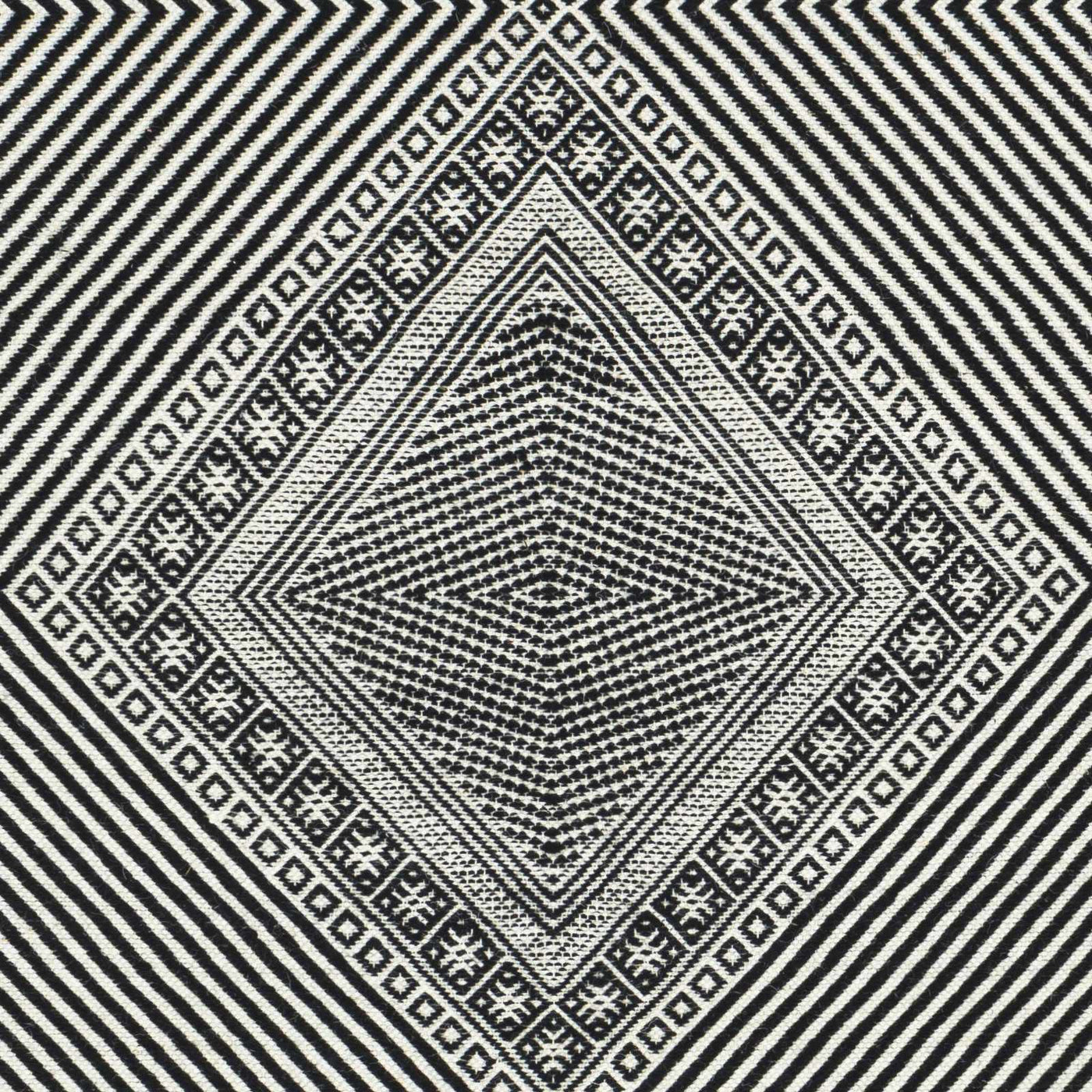 Eaglesham Black&White Flatweave Tassel Wool Rug - Clearance by Boutique Rugs
