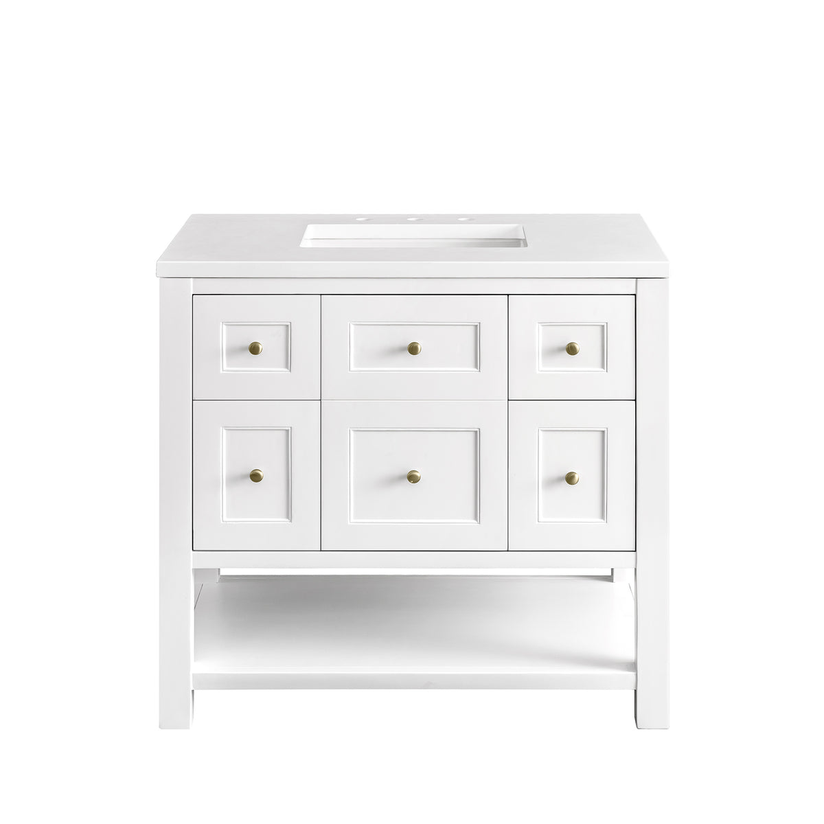 James Martin Breckenridge 36" Single Bathroom Vanity, Bright White, view 31