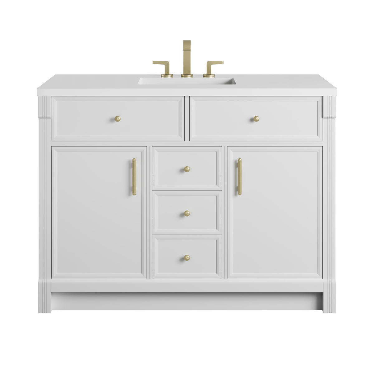 James Martin Bellshire 48" Single Bathroom Vanity, Bright White, view 35