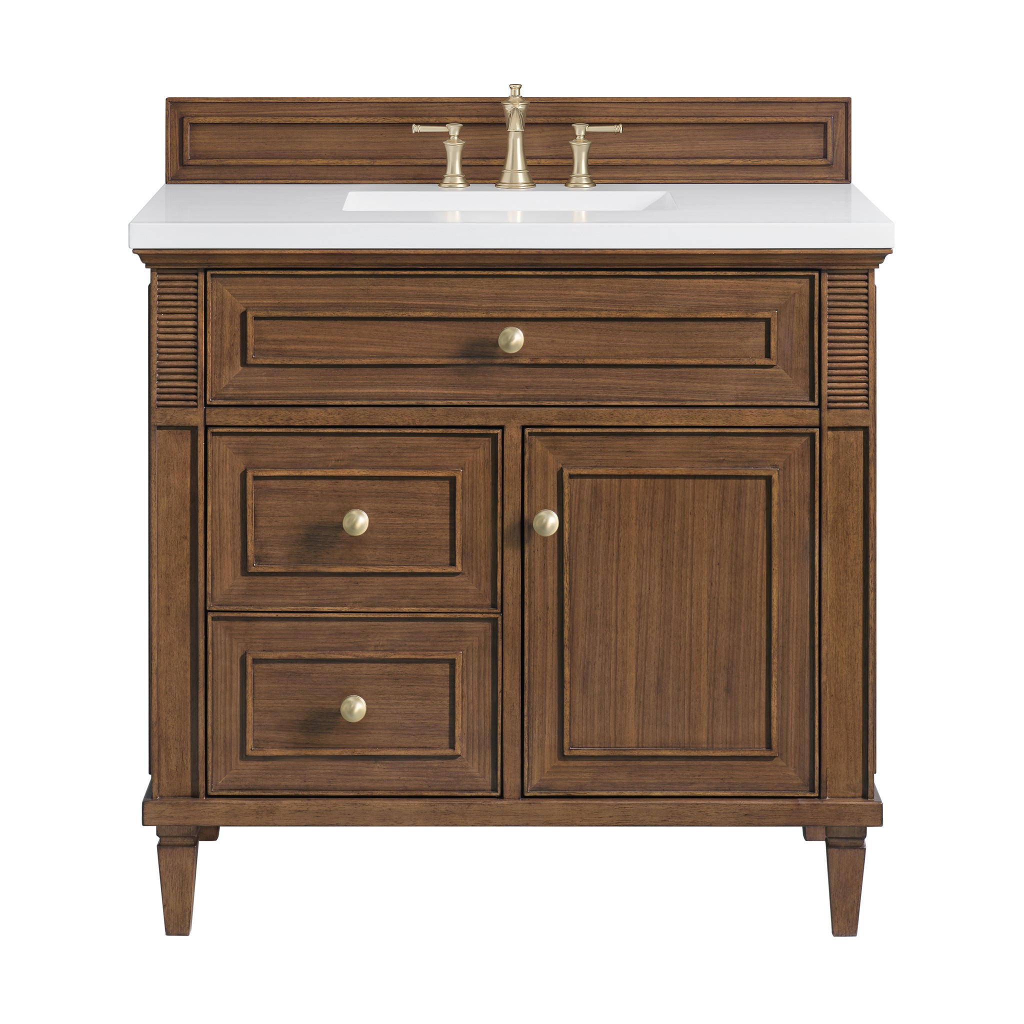 James Martin Lorelai 36" Single Bathroom Vanity, Mid-Century Walnut by James Martin