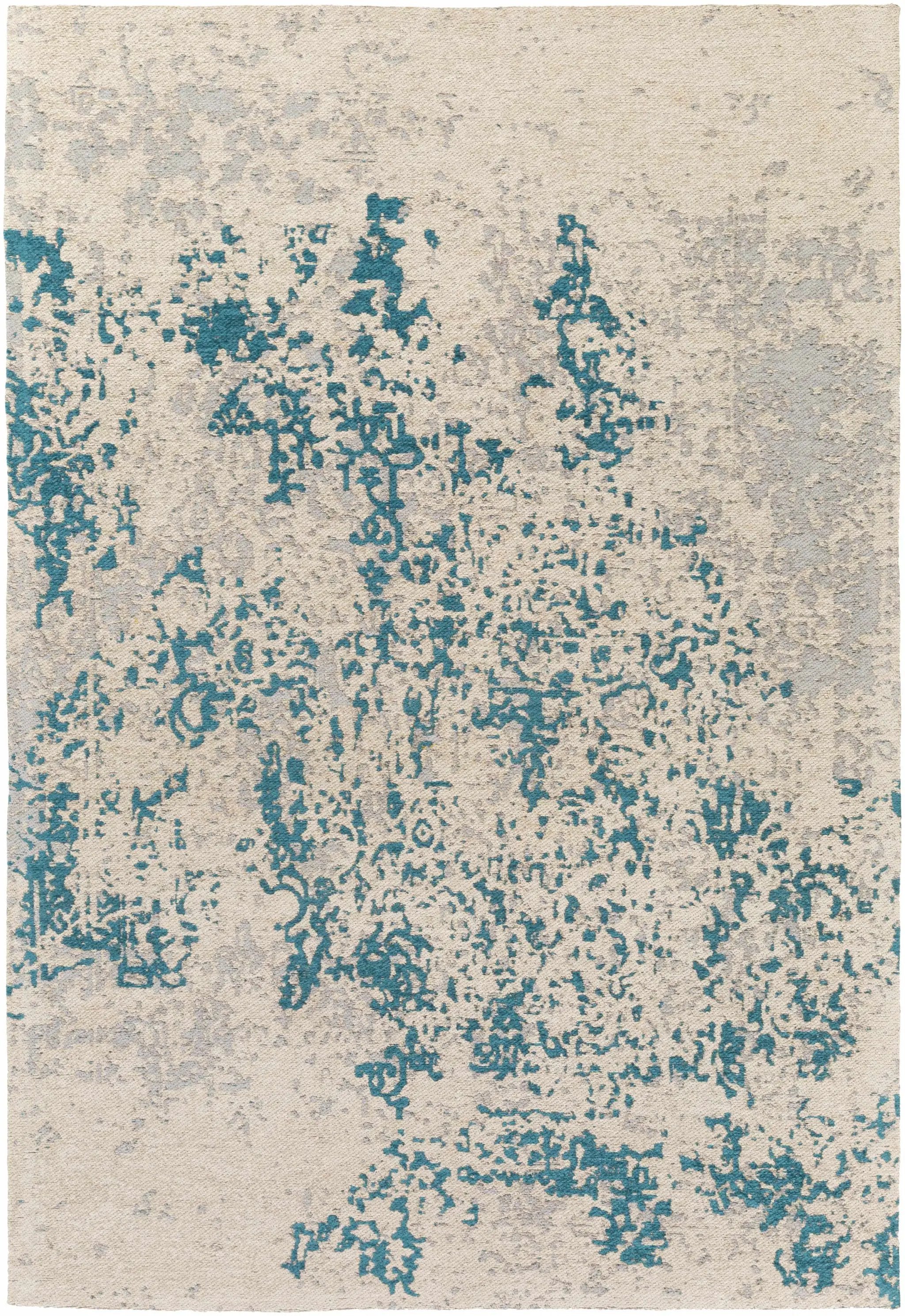 Sweeny Beige/Blue Abstract Area Rug - Clearance by Boutique Rugs
