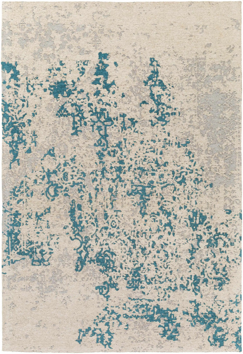 Sweeny Beige/Blue Abstract Area Rug - Clearance by Boutique Rugs