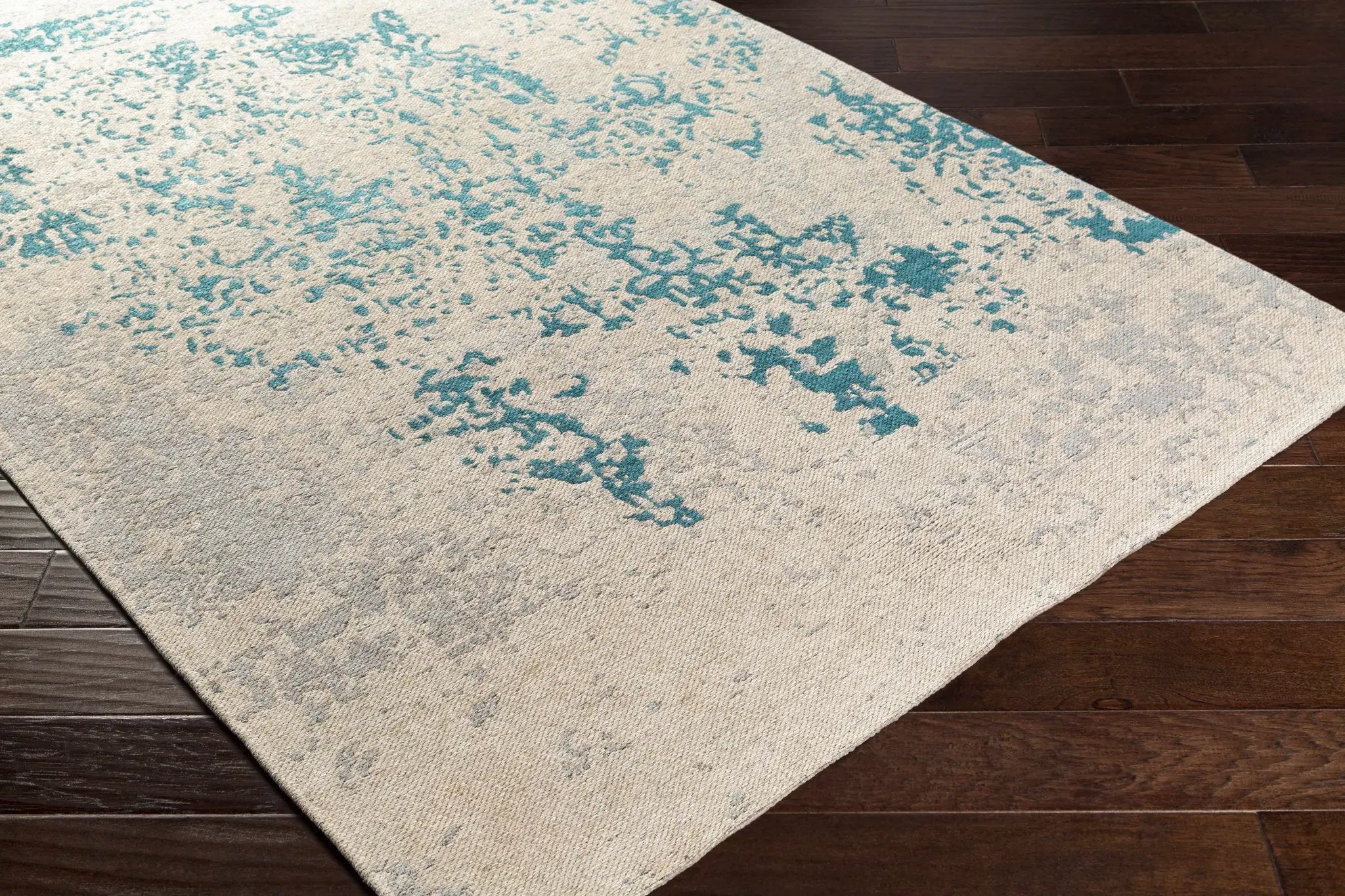 Sweeny Beige/Blue Abstract Area Rug - Clearance by Boutique Rugs