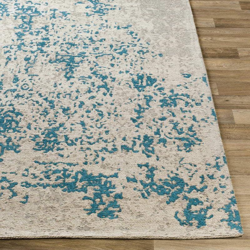 Sweeny Beige/Blue Abstract Area Rug - Clearance by Boutique Rugs