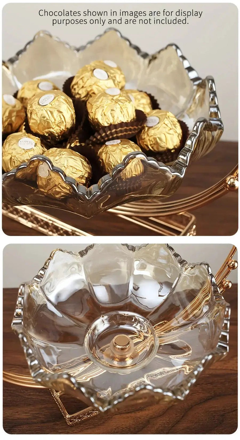 Gold Metal Decor Bowl - Lotus Centerpiece by House Of Avana