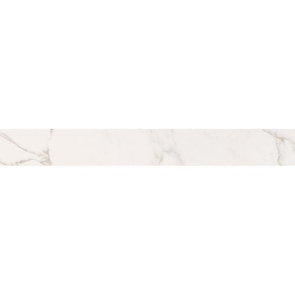 Gold Statuary Polished&amp;rectified Battiscopa Marble Look Porcelain Moldings 3x24