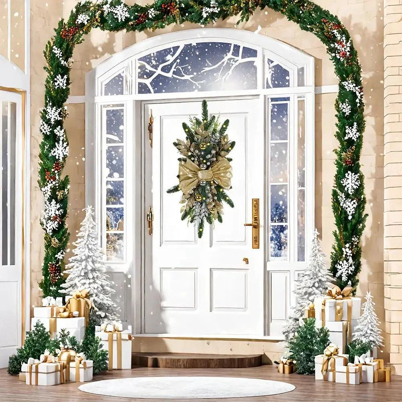 Golden Christmas Decorations 24inch Staircase and Window Ornaments by House Of Avana