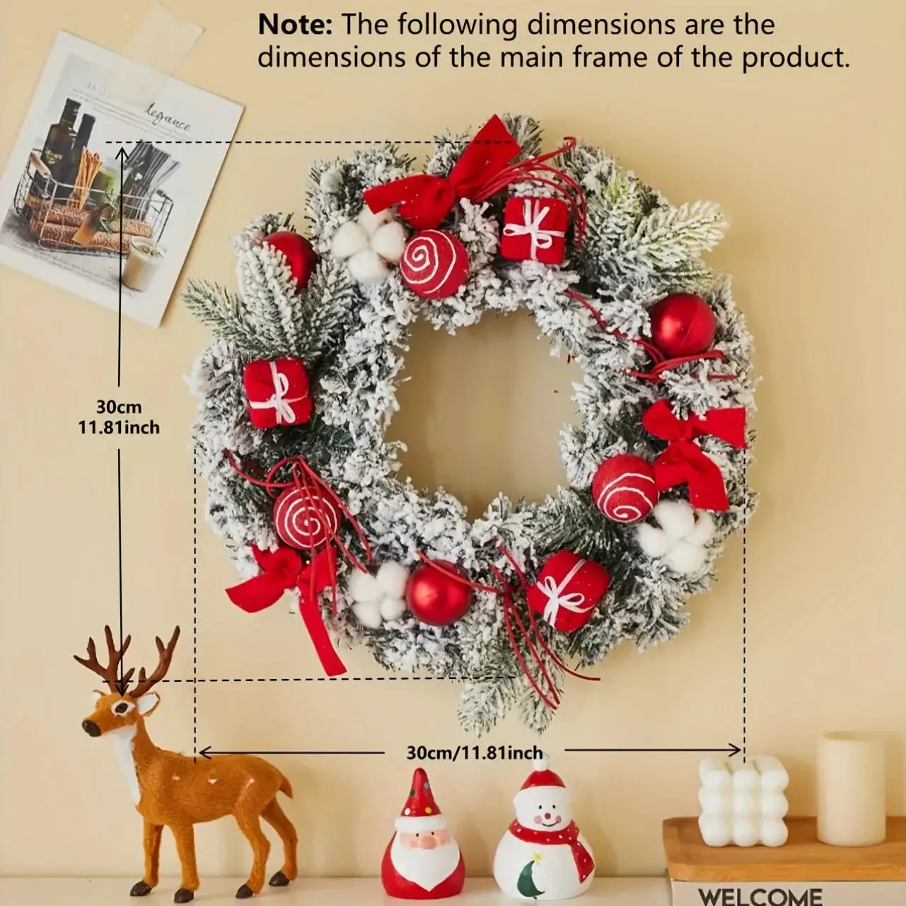 Golden Metal Winter Decor with Holiday Accents by House Of Avana