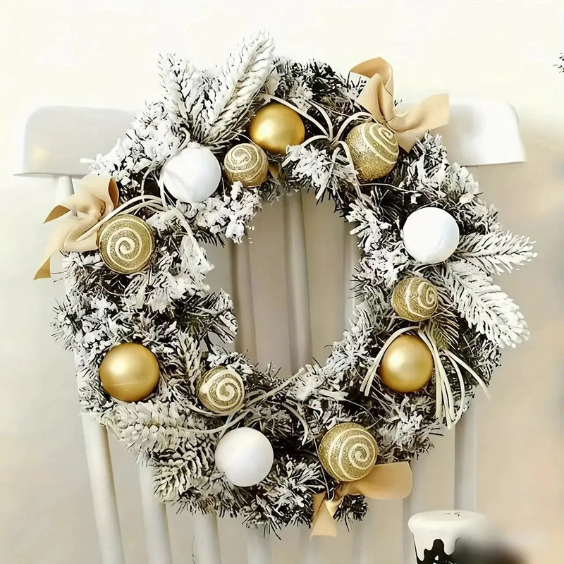 Golden Metal Winter Decor with Holiday Accents by House Of Avana