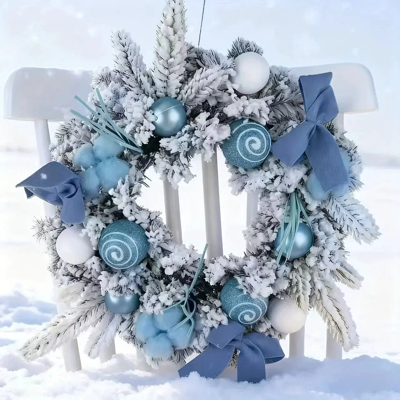 Golden Metal Winter Decor with Holiday Accents by House Of Avana