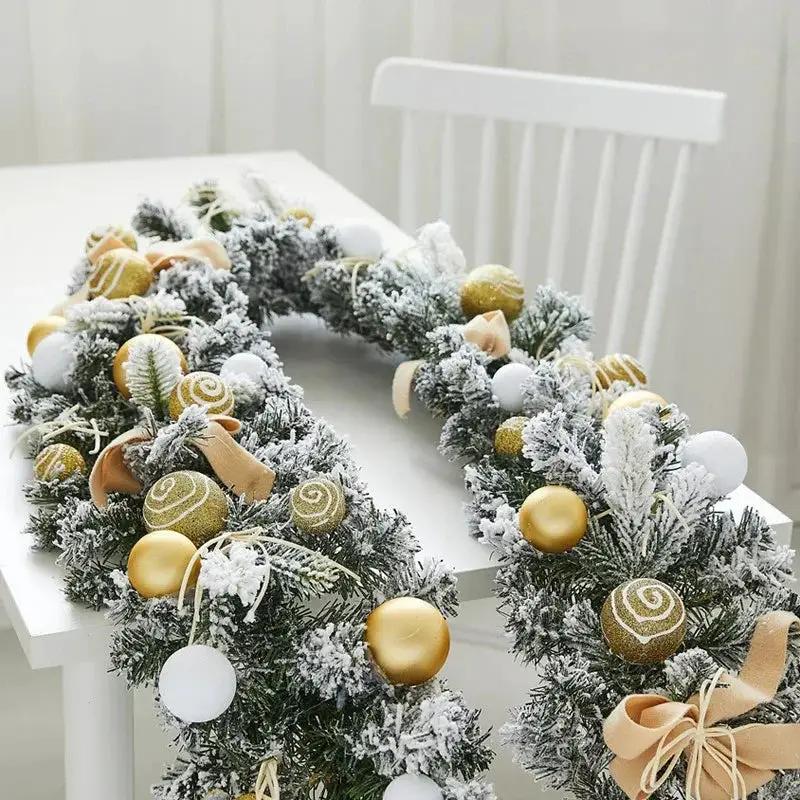 Golden Metal Winter Decor with Holiday Accents by House Of Avana