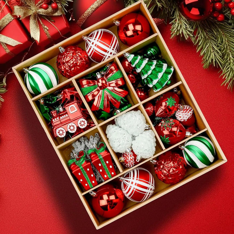 Golden Shatterproof Christmas Decorations by House Of Avana