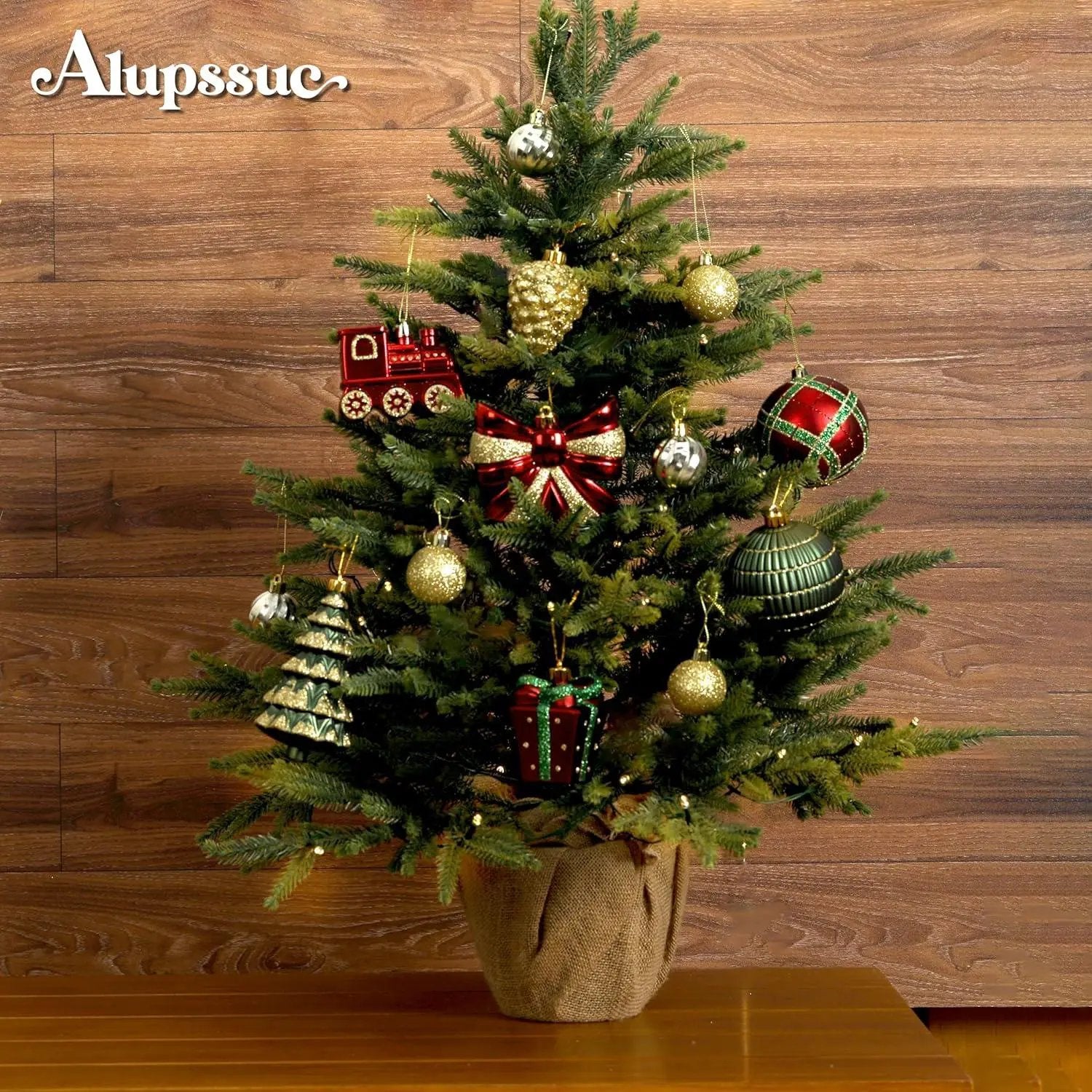 Golden Shatterproof Christmas Decorations by House Of Avana