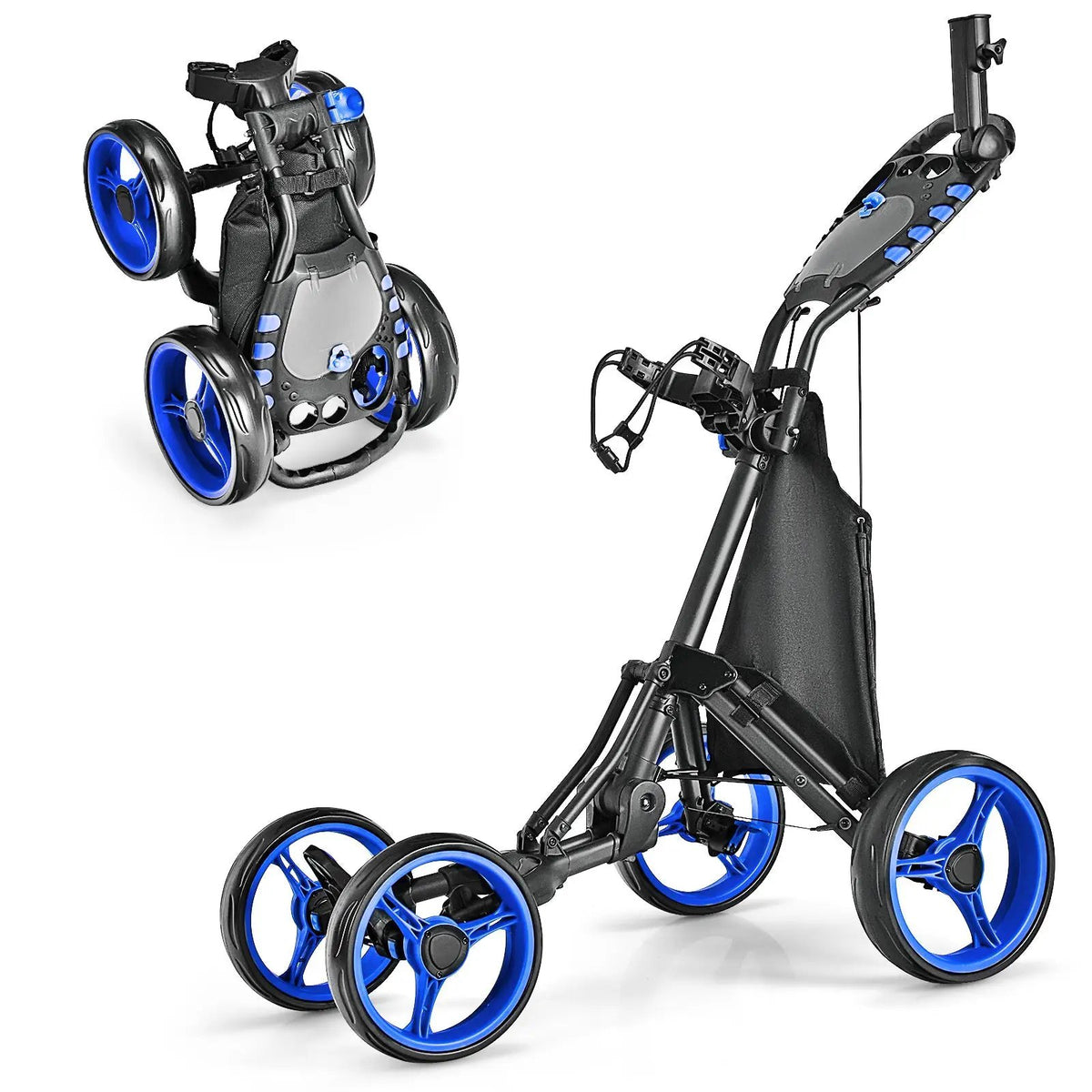 Golf Push Pull Cart with Foot Brake by DirectDeals