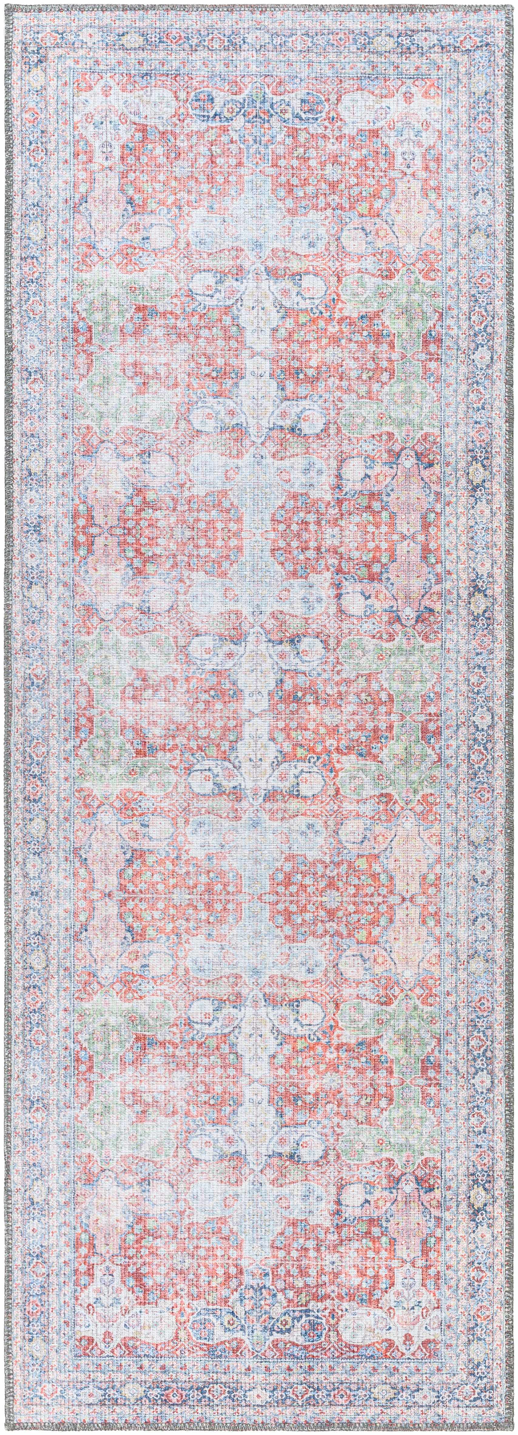 Rust Goma Vintage Area Rug - Clearance by Boutique Rugs