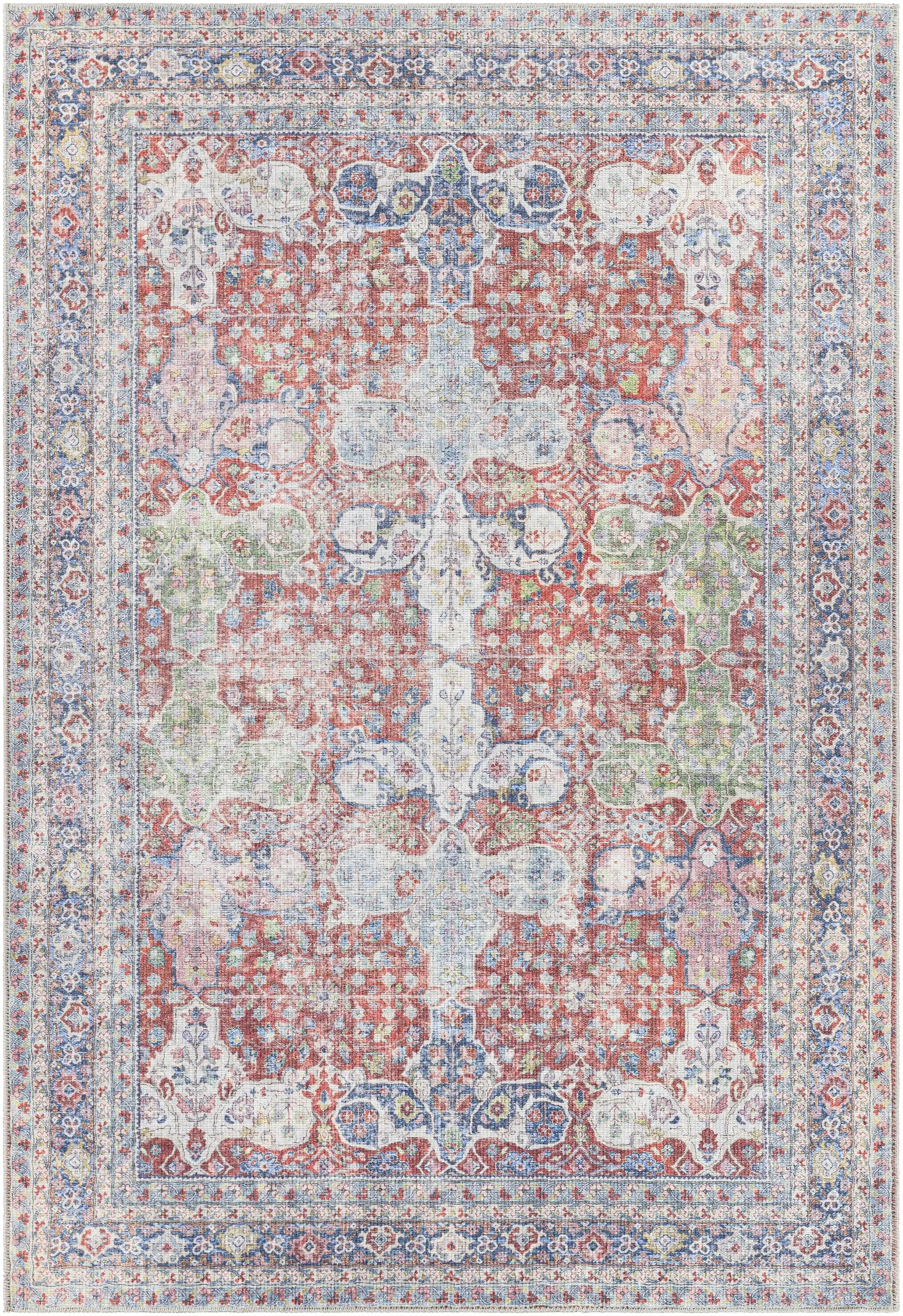 Rust Goma Vintage Area Rug - Clearance by Boutique Rugs