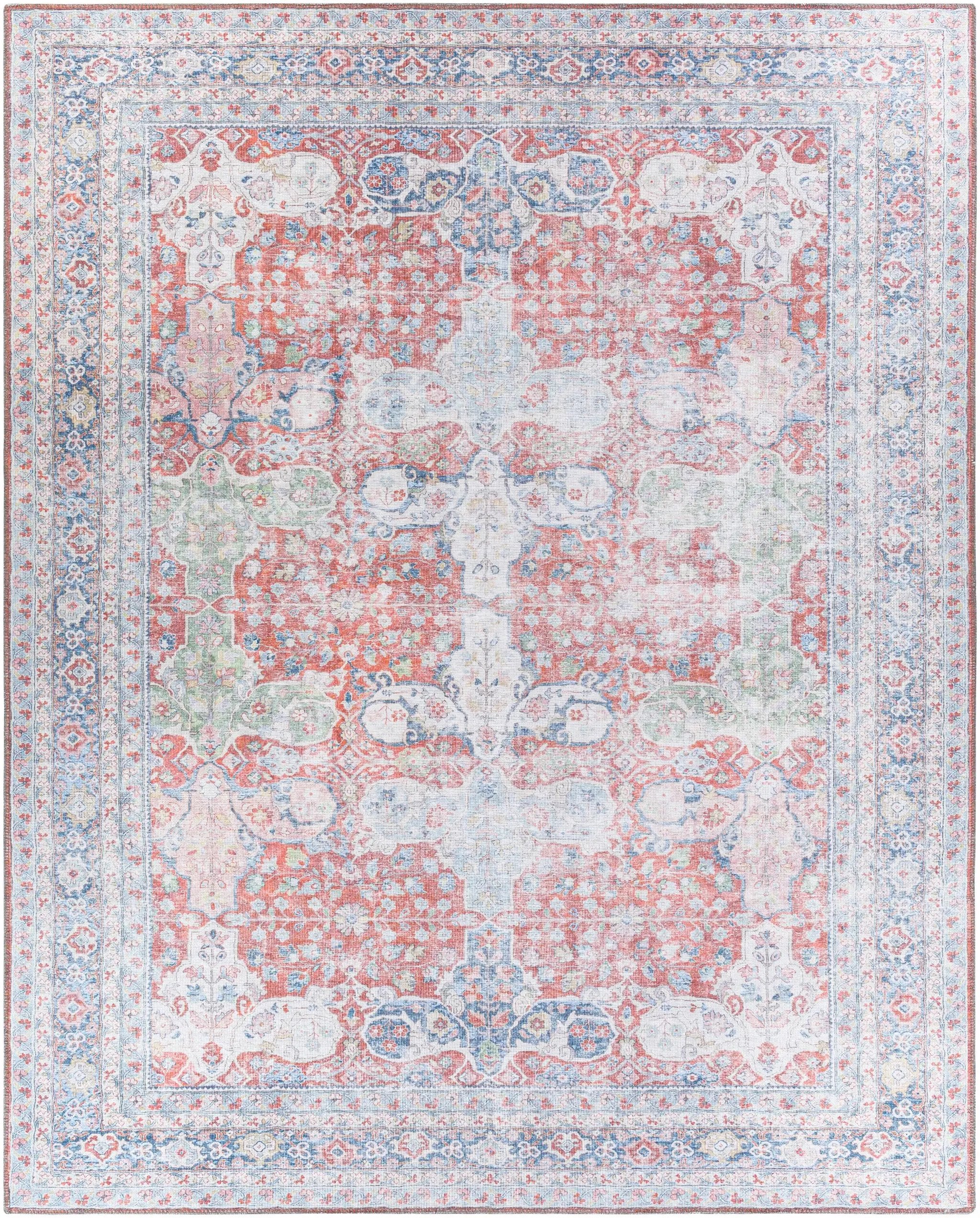 Rust Goma Vintage Area Rug - Clearance by Boutique Rugs